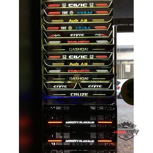 Led Işıklı Oto Kapı Eşiği